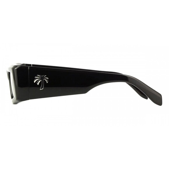 NWT Palm Angels PERI055S24PLA0011007 Yreka Black Rectangle 58mm Sunglasses main image 4